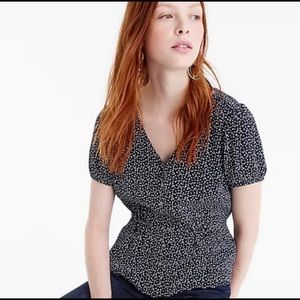 J Crew button up Peplum star top